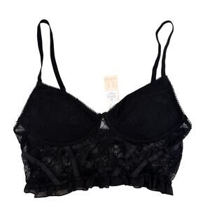 GARAGE BUSTIER FLIRTY LACE CORSET BLACK Size Medium